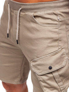 Men's Cargo Shorts Light Beige Bolf 384K