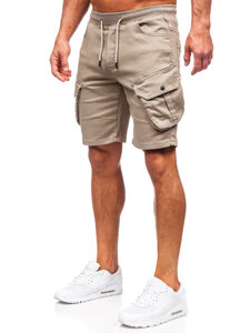 Men's Cargo Shorts Light Beige Bolf 384K