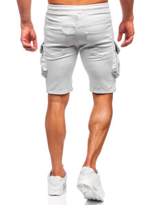 Men's Cargo Shorts Light Grey Bolf 384K