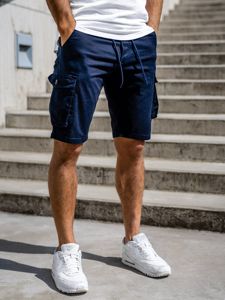 Men's Cargo Shorts Navy Blue Bolf 5011