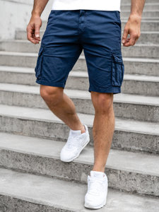 Men's Cargo Shorts Navy Blue Bolf YF2221