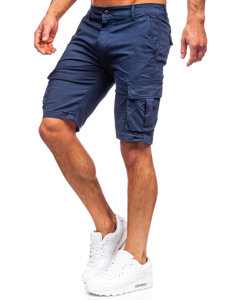 Men's Cargo Shorts Navy Blue Bolf YF2225