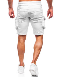 Men's Cargo Shorts White Bolf 384K