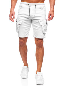 Men's Cargo Shorts White Bolf 384K