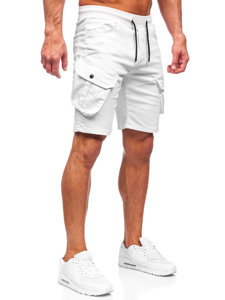 Men's Cargo Shorts White Bolf 384K