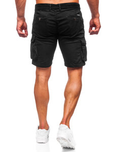 Men's Cargo Shorts with Belt Black Bolf 010