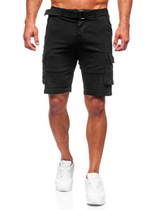 Men's Cargo Shorts with Belt Black Bolf MP0109N