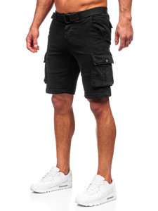 Men's Cargo Shorts with Belt Black Bolf MP0109N