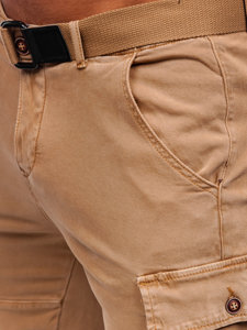 Men's Cargo Shorts with Belt Camel Bolf MP0109K