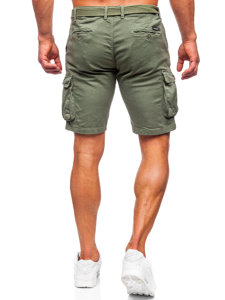 Men's Cargo Shorts with belt Khaki Bolf 010