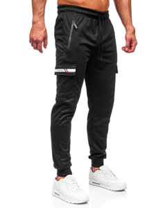 Men's Cargo Sweatpants Black Bolf JX5063