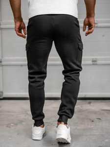 Men's Cargo Sweatpants Black Bolf JX8709