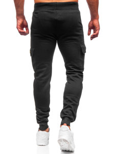 Men's Cargo Sweatpants Black Bolf JX8709