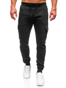 Men's Cargo Sweatpants Black Bolf JX8709