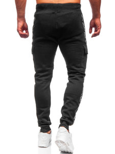 Men's Cargo Sweatpants Black Bolf JX8715