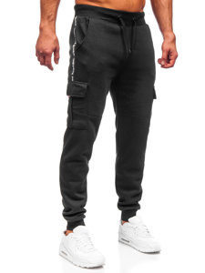 Men's Cargo Sweatpants Black Bolf JX9395