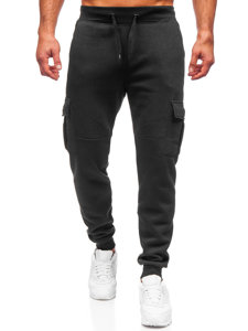 Men's Cargo Sweatpants Black Bolf JX9395