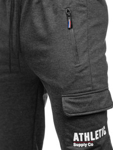 Men's Cargo Sweatpants Graphite Bolf JX5061