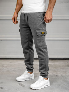 Men's Cargo Sweatpants Graphite Bolf JX8709