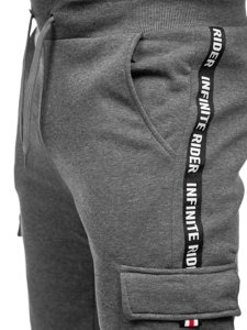 Men's Cargo Sweatpants Graphite Bolf JX8715