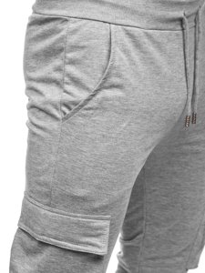 Men's Cargo Sweatpants Grey Bolf HW2357