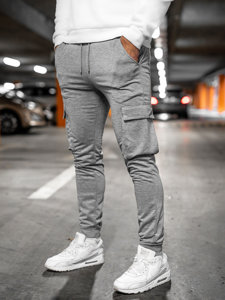 Men's Cargo Sweatpants Grey Bolf HW2357