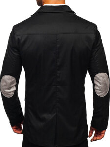 Men's Casual Blazer Black-Grey Bolf Y606