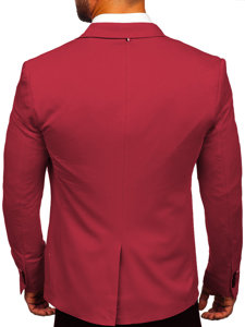 Men's Casual Blazer Claret Bolf 1652