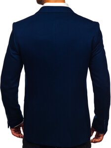 Men’s Casual Blazer Navy Blue Bolf 01