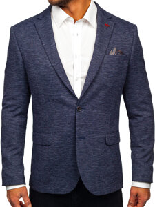 Men’s Casual Blazer Navy Blue Bolf 018