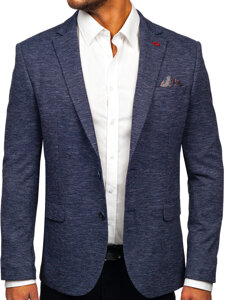 Men’s Casual Blazer Navy Blue Bolf 018