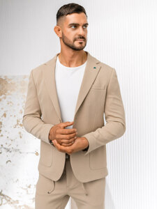 Men's Casual Suit Beige Bolf 01