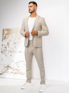 Men's Casual Suit Light Beige Bolf 09