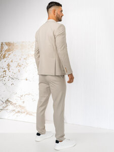 Men's Casual Suit Light Beige Bolf 09