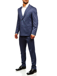 Men's Casual Suit Navy Blue Bolf 004