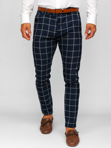 Men's Checkered Chino Pants Inky Bolf 0050