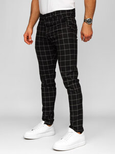 Men's Checkered Joggers Black Bolf 184160