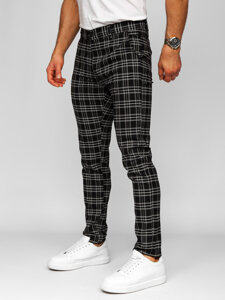 Men's Checkered Joggers Black Bolf 184166