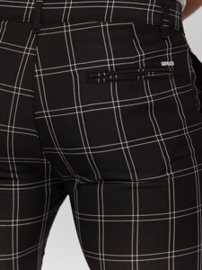 Men's Checkered Joggers Black Bolf 184188