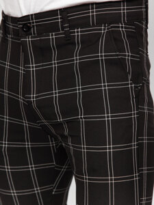 Men's Checkered Joggers Black Bolf 184188