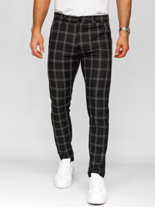 Men's Checkered Joggers Black Bolf 184188