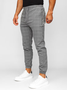 Men's Checkered Joggers Graphite Bolf 0064