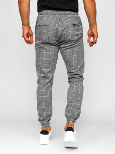 Men's Checkered Joggers Graphite Bolf 0064