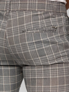 Men's Checkered Joggers Grey Bolf 184171