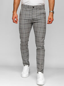 Men's Checkered Joggers Grey Bolf 184171