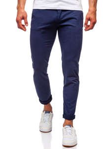 Men's Chino Pants Navy Blue Bolf 1146