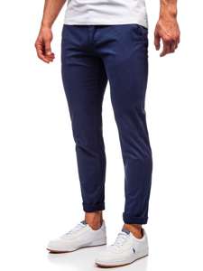 Men's Chino Pants Navy Blue Bolf 1146