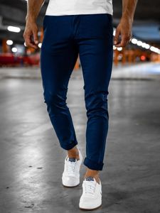 Men's Chino Pants Navy Blue Bolf 1146