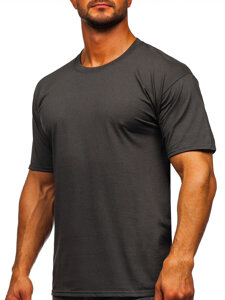 Men's Cotton Basic T-shirt Anthracite Bolf B459