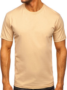 Men's Cotton Basic T-shirt Beige Bolf 192397